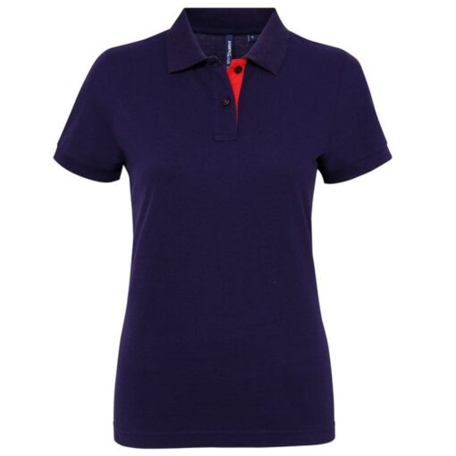 Asquith-Fox-Womens-Contrast-Polo-NR