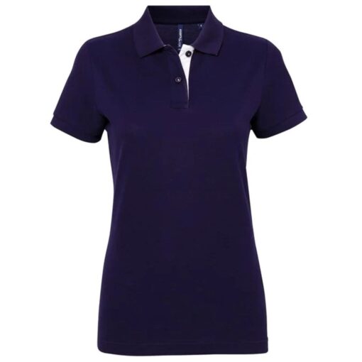 Asquith-Fox-Womens-Contrast-Polo-NW