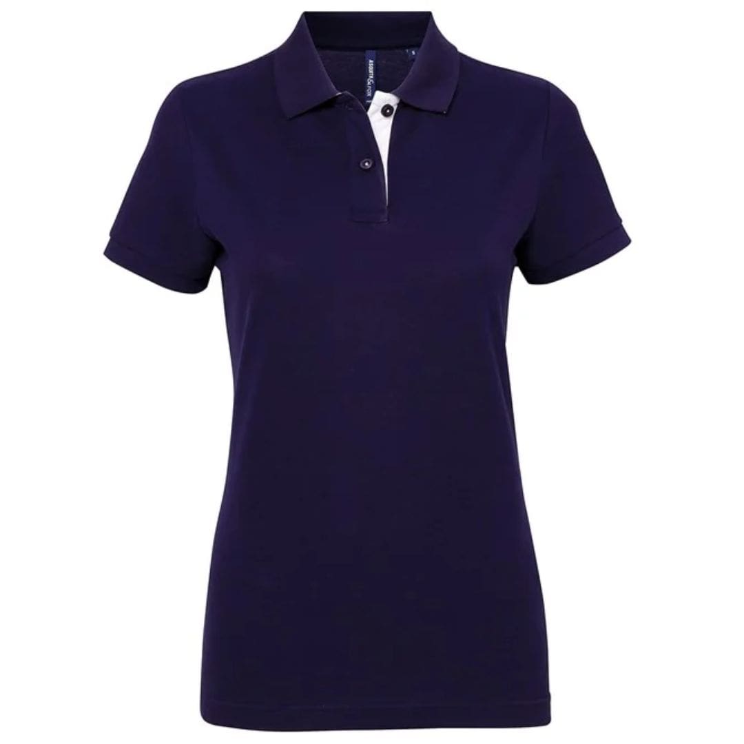 Asquith & Fox Women's Contrast Polo 6 Asquith-Fox-Womens-Contrast-Polo-NW