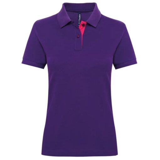 Asquith-Fox-Womens-Contrast-Polo-PP