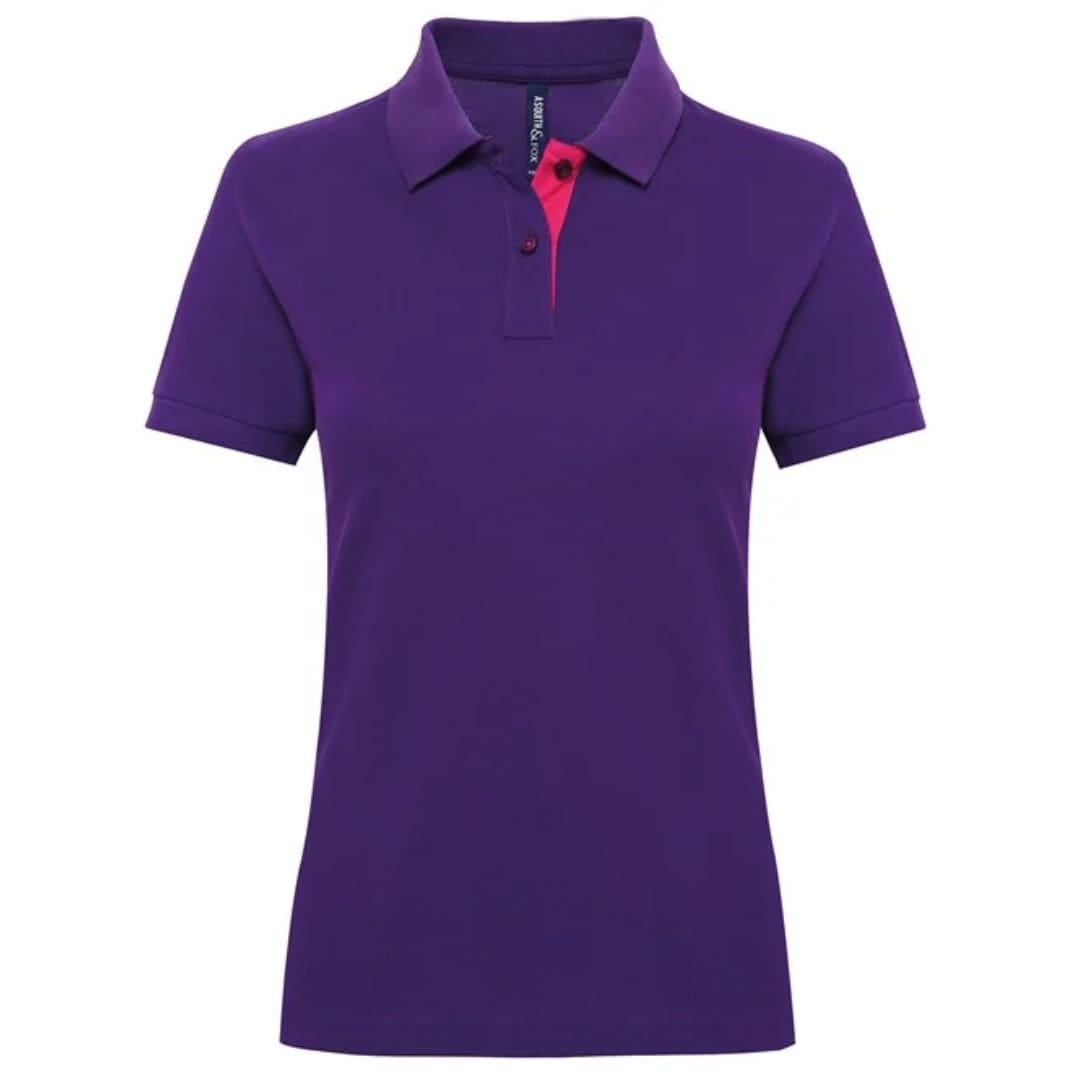 Asquith & Fox Women's Contrast Polo 7 Asquith-Fox-Womens-Contrast-Polo-PP