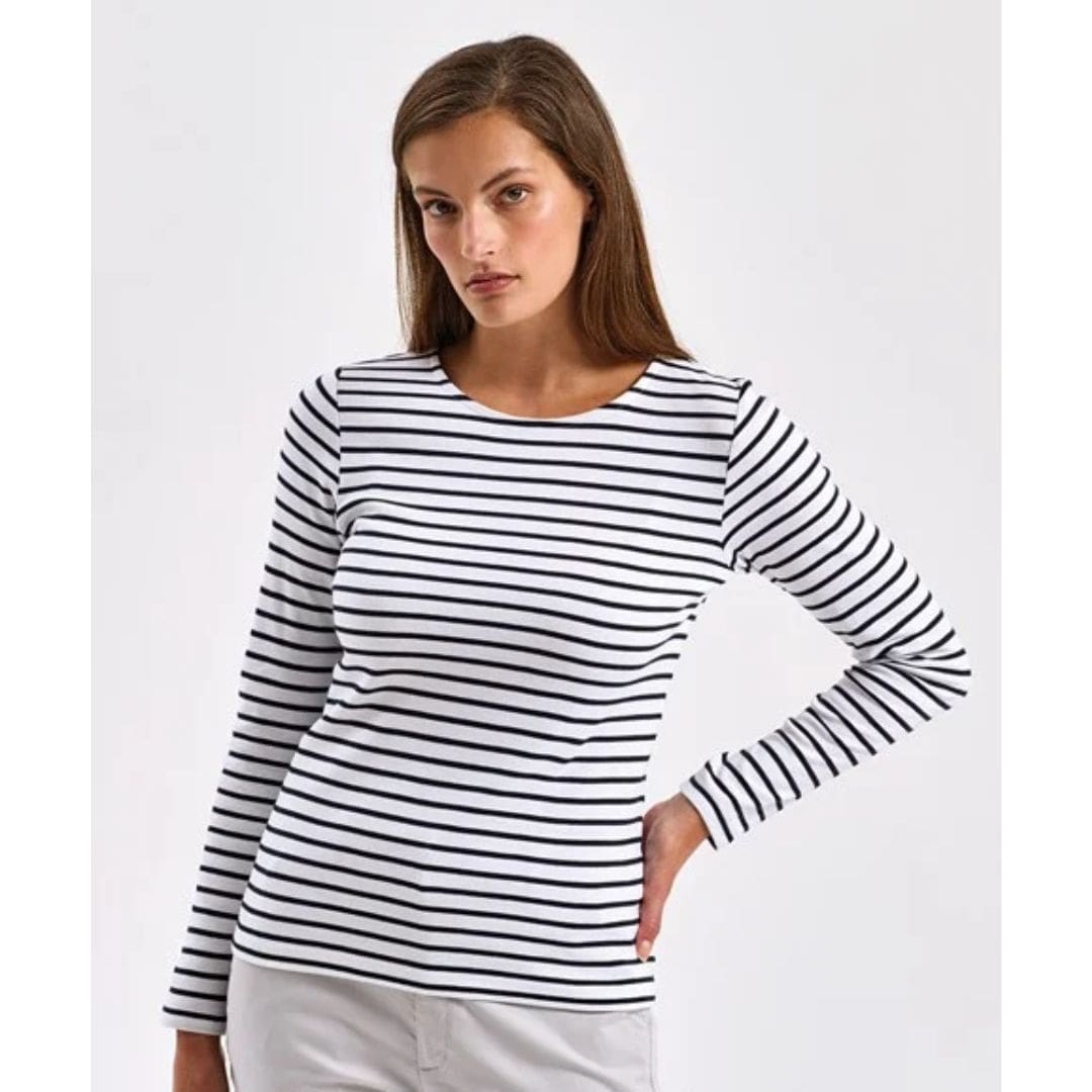 Asquith & Fox Women’s Marinière Coastal Long Sleeve Tee