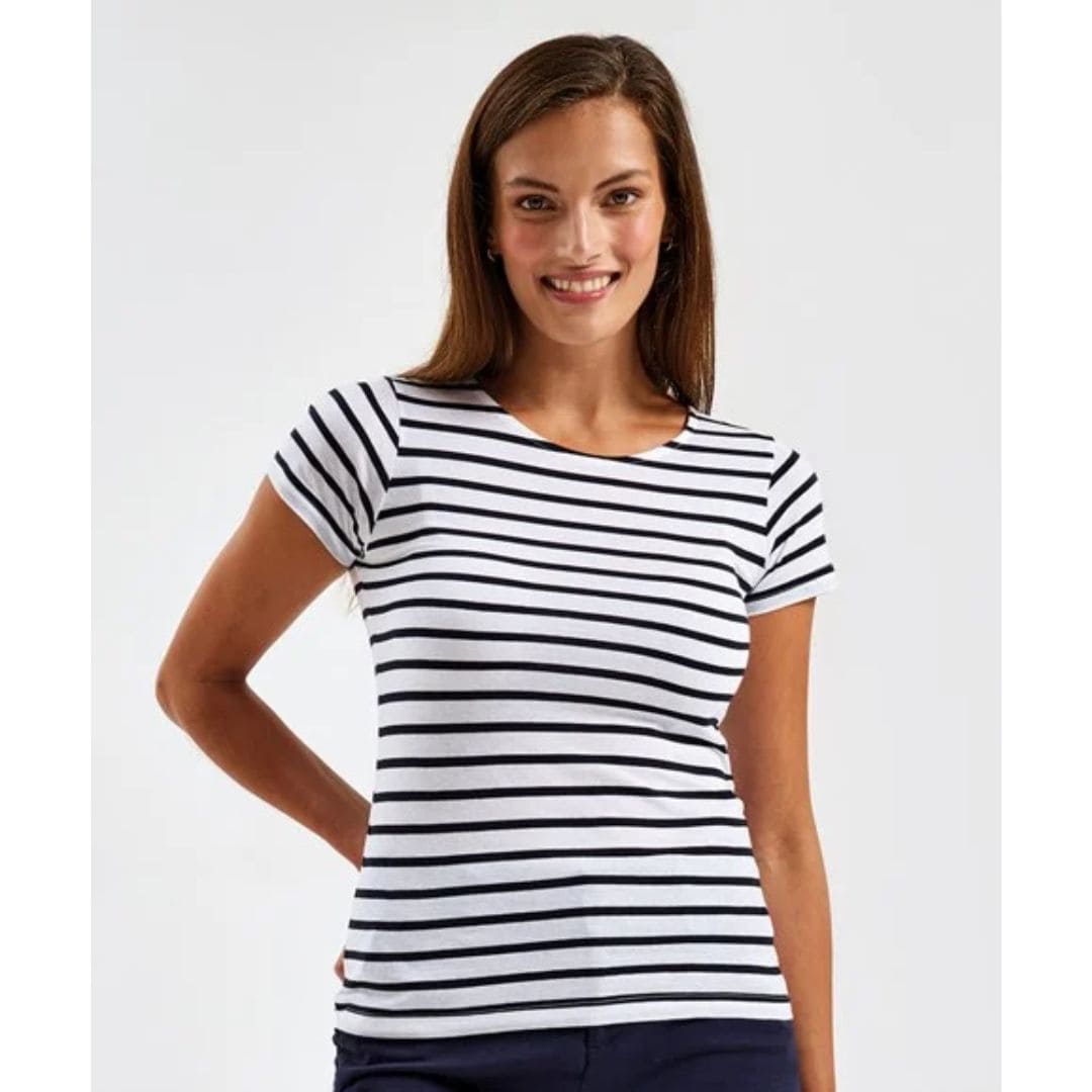 Asquith & Fox Women’s Marinière Coastal Short Sleeve Tee