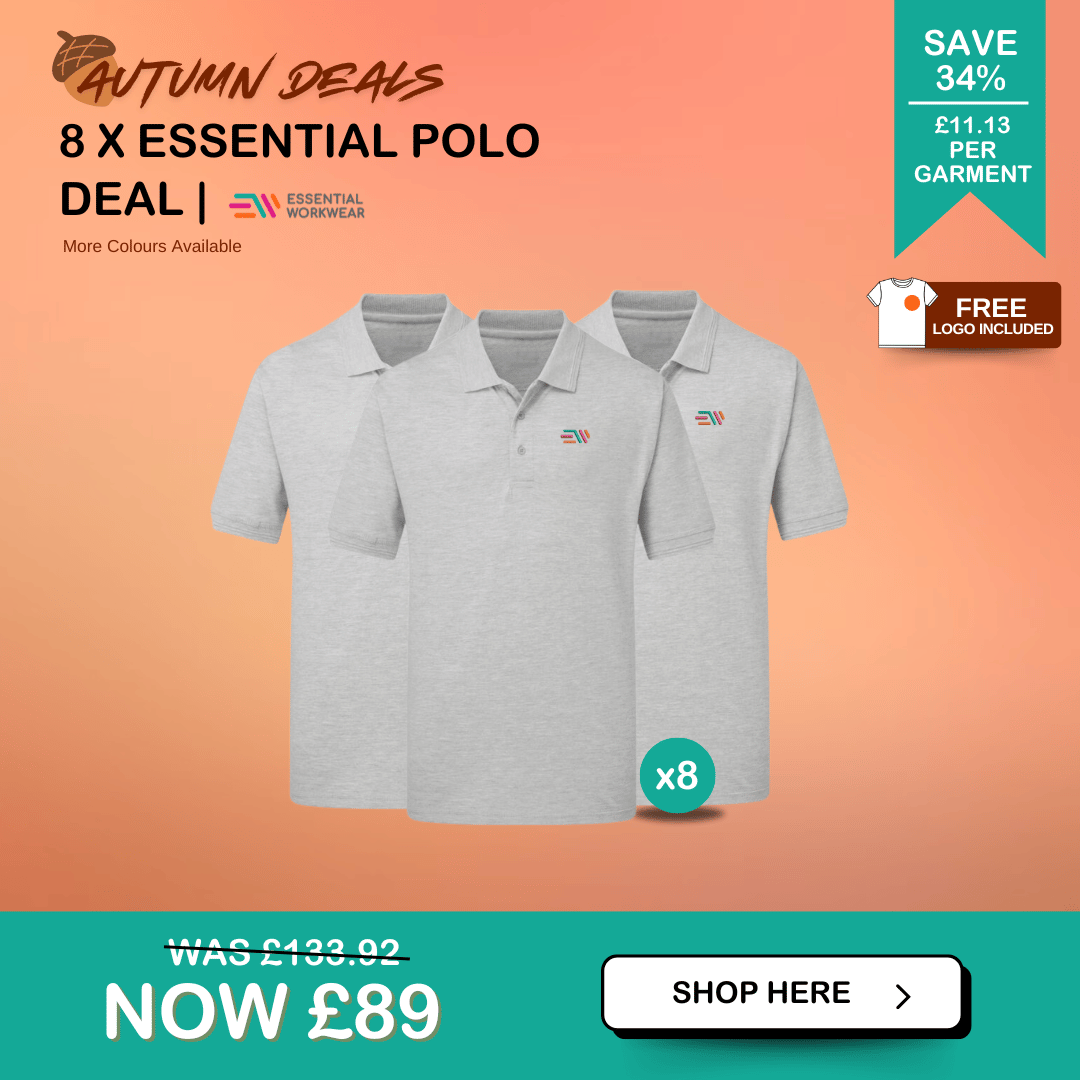 essential workwear polo shirt deal