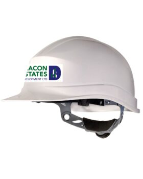 Beacon Estates Printed Hard Hat - White