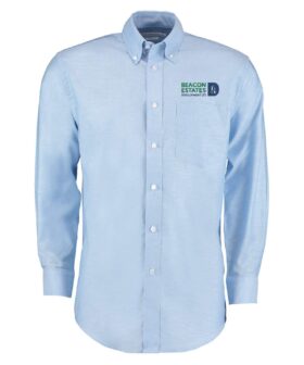Beacon Estates Long Sleeve Oxford Shirt - Light Blue