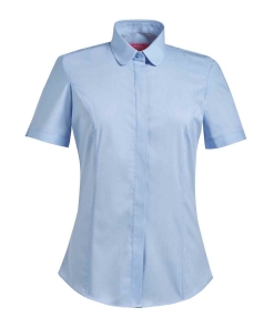 BK133 SKY FRONT - Brook Taverner Soave Poplin Shirt - Ladies