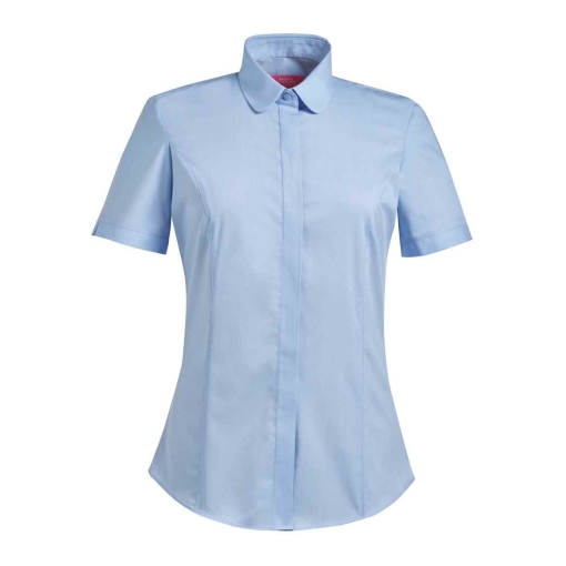 BK133 SKY FRONT - Brook Taverner Soave Poplin Shirt - Ladies