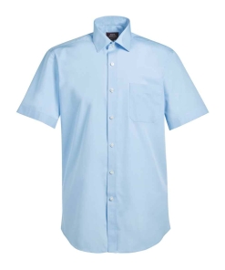 BK152 BLU FRONT - Brook Taverner Rosello Poplin Shirt