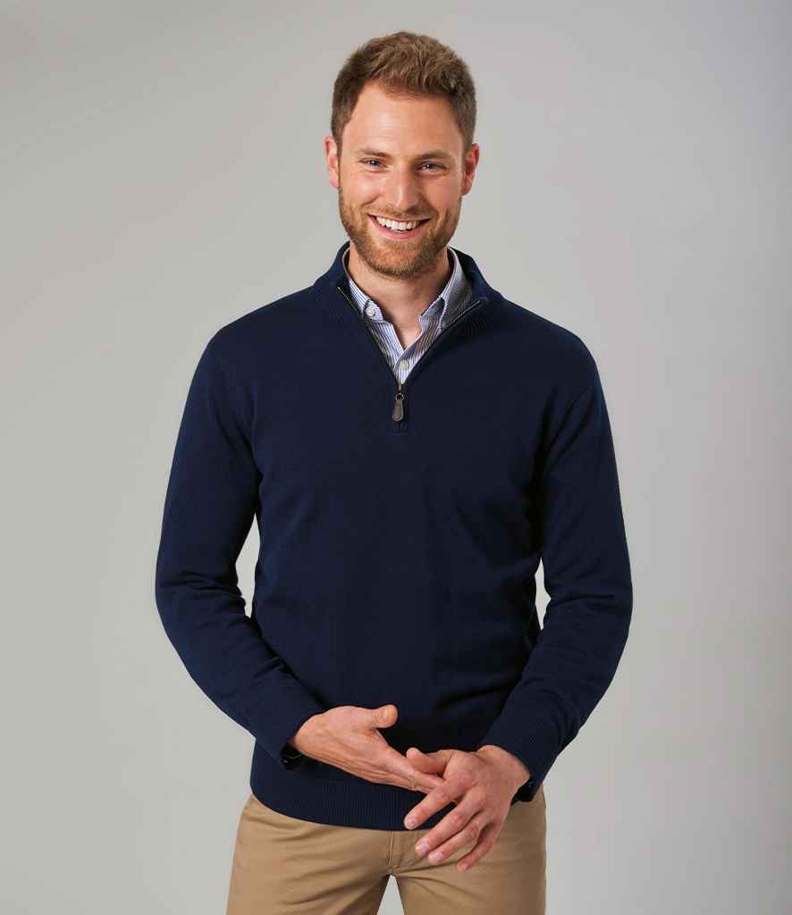 Brook Taverner Dallas Zip Neck Sweater - Essential Workwear