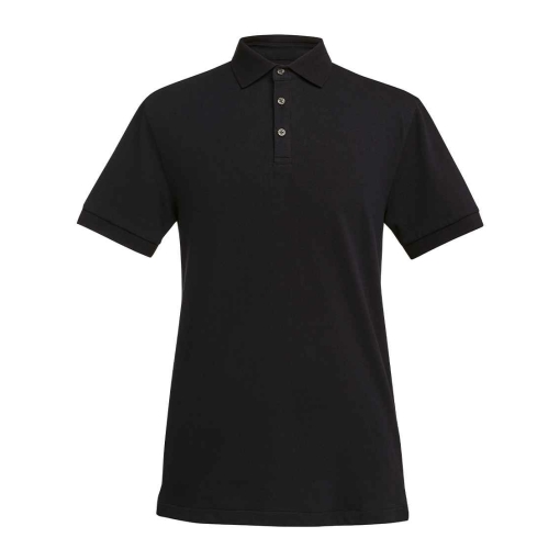 BK613 BLK FRONT - Brook Taverner Hampton Polo Shirt