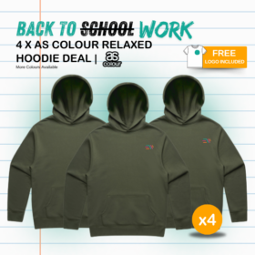 4 x AS Colour Relaxed Hoodie Deal