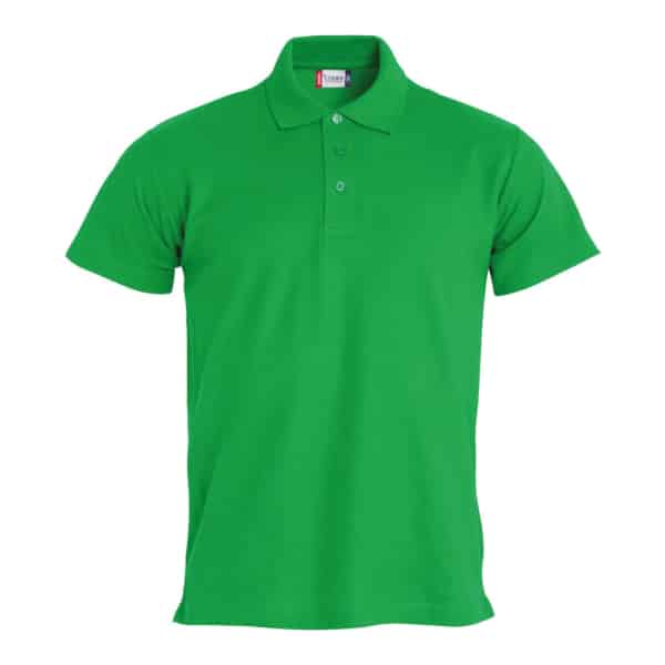 Basic Polo 028230 Apple Green scaled - Clique Basic Polo - Men's Fit