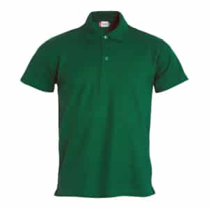 Basic Polo 028230 Bottle Green scaled - Clique Basic Polo - Men's Fit