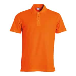 Basic Polo 028230 Orange scaled - Clique Basic Polo - Men's Fit