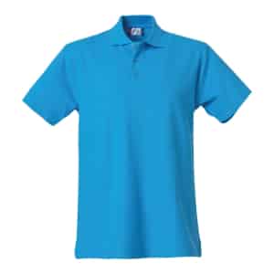 Basic Polo 028230 Turquoise scaled - Clique Basic Polo - Men's Fit