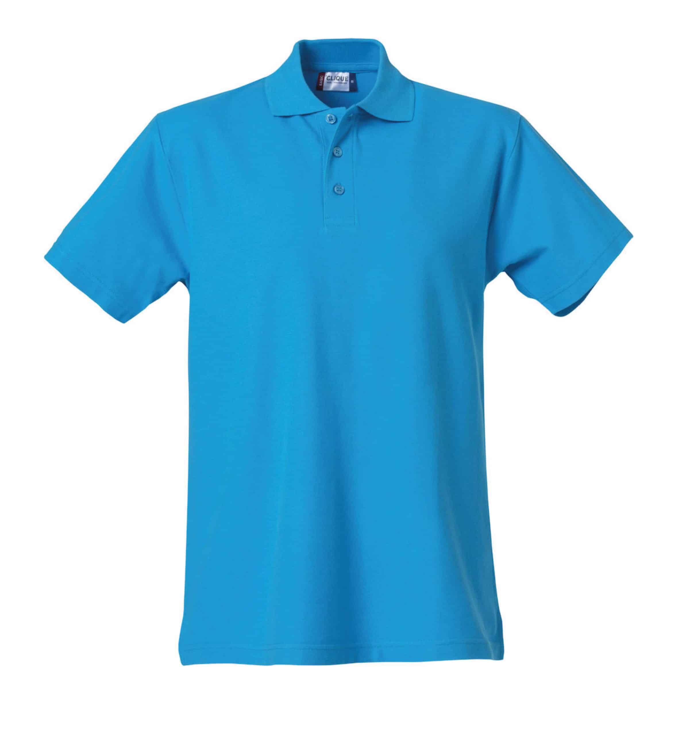 Basic Polo 028230 Turquoise scaled - Buying custom embroidered polo shirts: Everything you need to know
