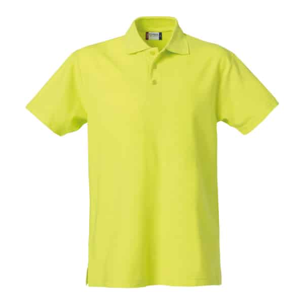 Basic Polo 028230 Visibillity Green scaled - Clique Basic Polo - Men's Fit