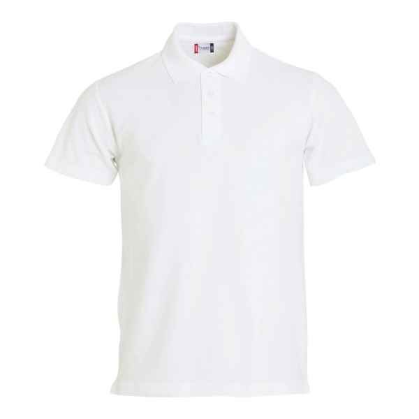 Basic Polo 028230 White scaled - Clique Basic Polo - Men's Fit