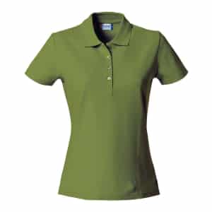Basic Polo Ladies 028231 Army Green scaled - Clique Basic Polo - Ladies Fit