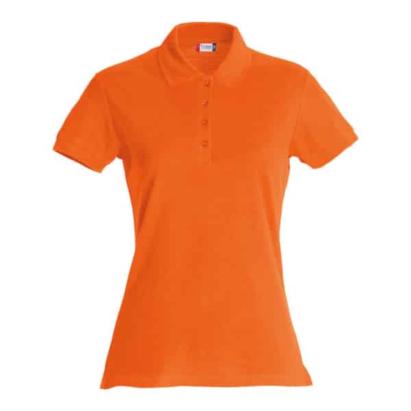Basic Polo Ladies 028231 Blood Orange scaled - Clique Basic Polo - Ladies Fit