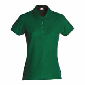 Basic Polo Ladies 028231 Bottle Green scaled - Clique Basic Polo - Ladies Fit