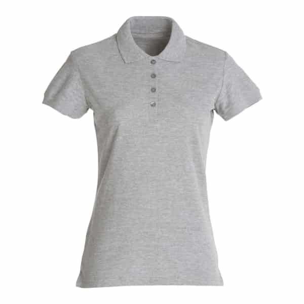 Basic Polo Ladies 028231 Grey Melange scaled - Clique Basic Polo - Ladies Fit