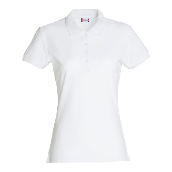 Basic Polo Ladies 028231 White scaled - Clique Basic Polo - Ladies Fit