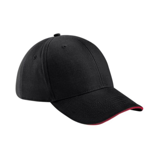 Beechfield-Athleisure-6-Panel-Cap-With-Two-Tone-Peak-BCR
