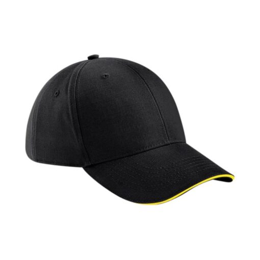 Beechfield-Athleisure-6-Panel-Cap-With-Two-Tone-Peak-BY
