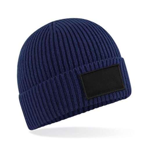 Beechfield-Fashion-Patch-Beanie-ONB