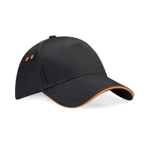 Beechfield-Ultimate-5-Panel-Cap-Two-Tone-Sandwich-Peak-BO