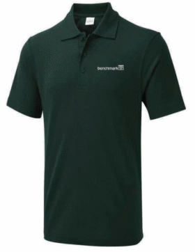 Benchmark Embroidered Polo Shirt - Bottle Green