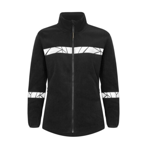 Black fleece front view