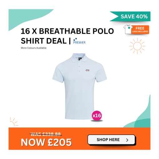 Copy of Spring Deals 24 1 1 - 16 x Breathable Polo Shirt Deal