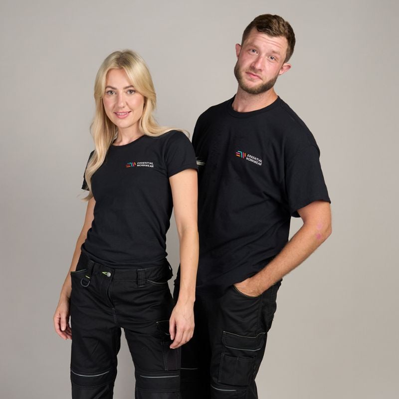 essential workwear branded t-shirt