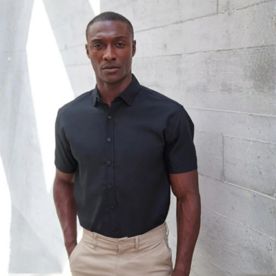 Henbury ‘Cotton-Feel’ Coolplus® Shirt 2 Short sleeve ‘cotton-feel’ Coolplus® shirt