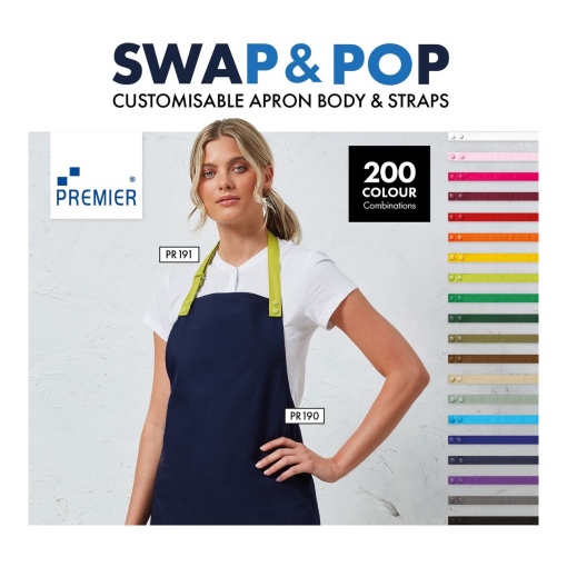 Image 33 - Premier Swap & Pop Customisable Apron - Straps