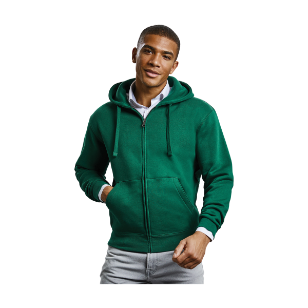 J266M - Russell Authentic zipped hooded sweatshirt