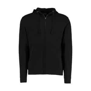 KK303 Black - Kustom Kit Klassic Hooded Zipped Jacket