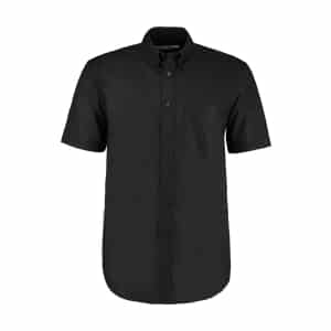 KK350 Black - Kustom Kit Workplace Short-sleeved Oxford Shirt - Men's Fit