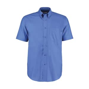 KK350 Italian Blue - Kustom Kit Workplace Short-sleeved Oxford Shirt - Men's Fit