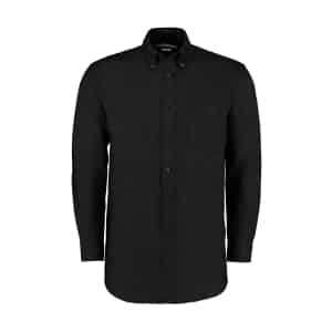 KK351 Black - Kustom Kit Workplace long-sleeved Oxford Shirt - Men's Fit