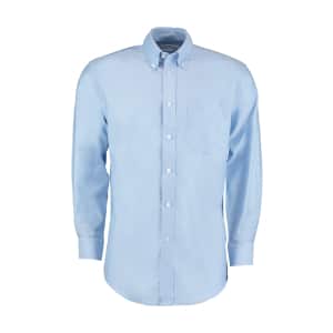 KK351 Light Blue - Kustom Kit Workplace long-sleeved Oxford Shirt - Men's Fit