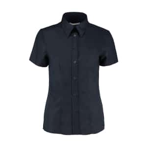 KK360 French Navy - Kustom Kit Workplace Short-Sleeved Oxford Blouse - Ladies Fit