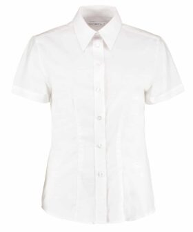 Kustom Kit Workplace Short-Sleeved Oxford Blouse – Ladies Fit