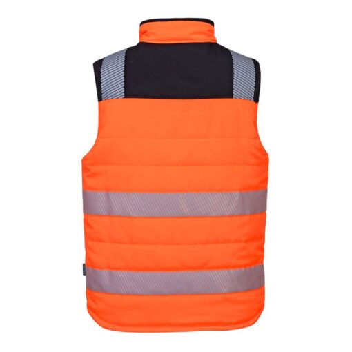 PW3 Hi-Vis Reversible Bodywarmer Orange Back