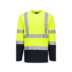 Portwest Hi-Vis Cotton Comfort Contrast T-Shirt