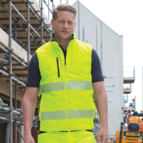 Result Reversible Soft Hi-Vis Padded Gilet