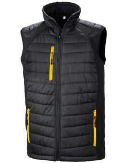 Result Black Compass Padded Softshell Gilet